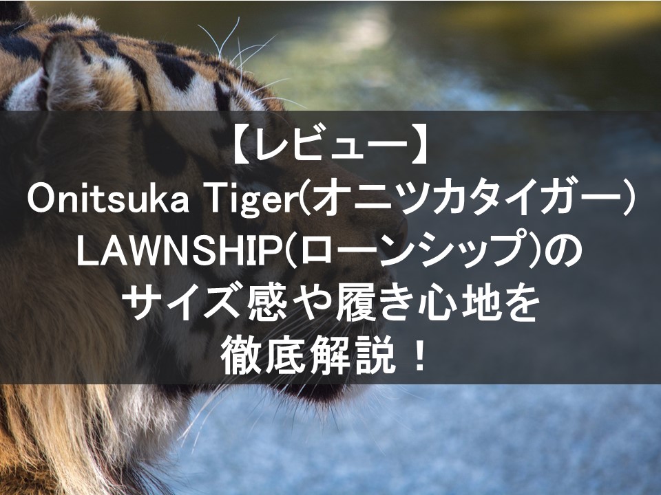 【レビュー】Onitsuka Tiger(オニツカタイガー)のLAWNSHIP(ローンシップ)のサイズ感や履き心地を徹底解説！